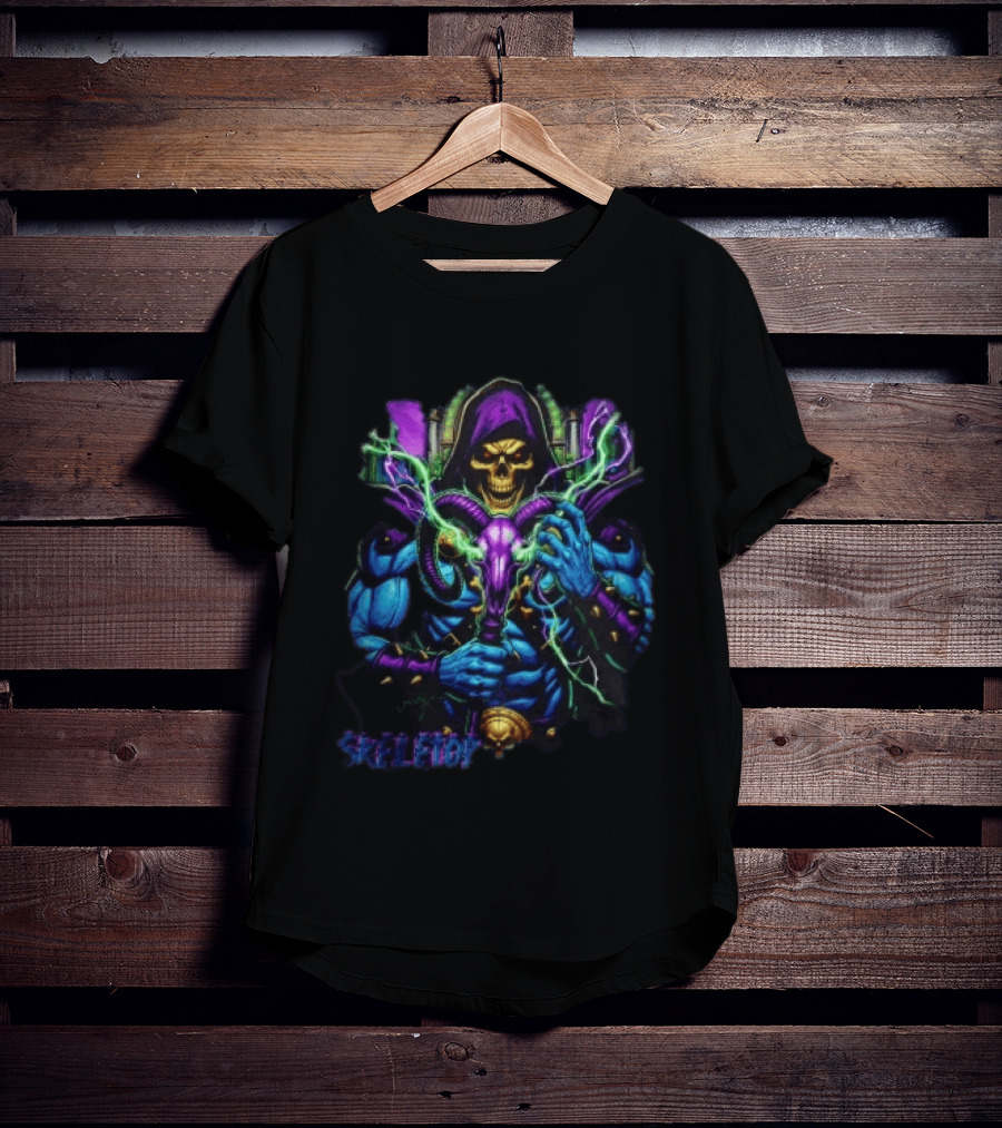 Skeletor Masters Of The Universe Electric Staff Power T-Shirt