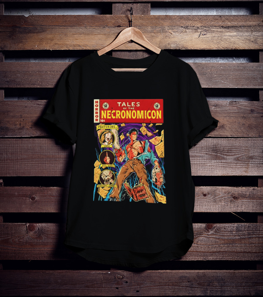 Tales Of The Necronomicon Horror Featuring Linda Evil Hand Henrietta Knoby T-Shirt