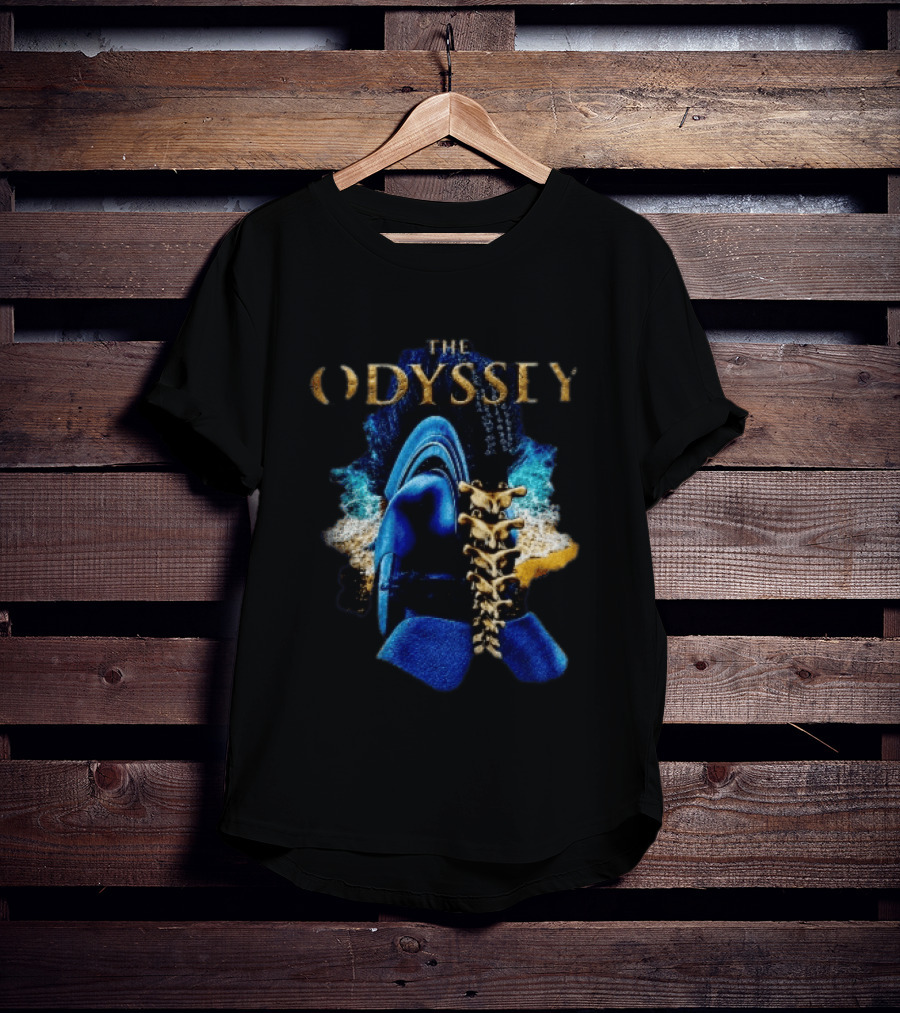 The Odyssey Warrior Helmet Spinal Cord Spine T-Shirt