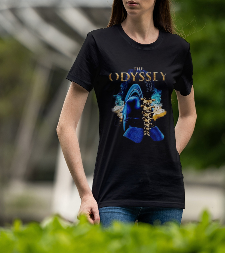 The Odyssey Warrior Helmet Spinal Cord Spine T-Shirt