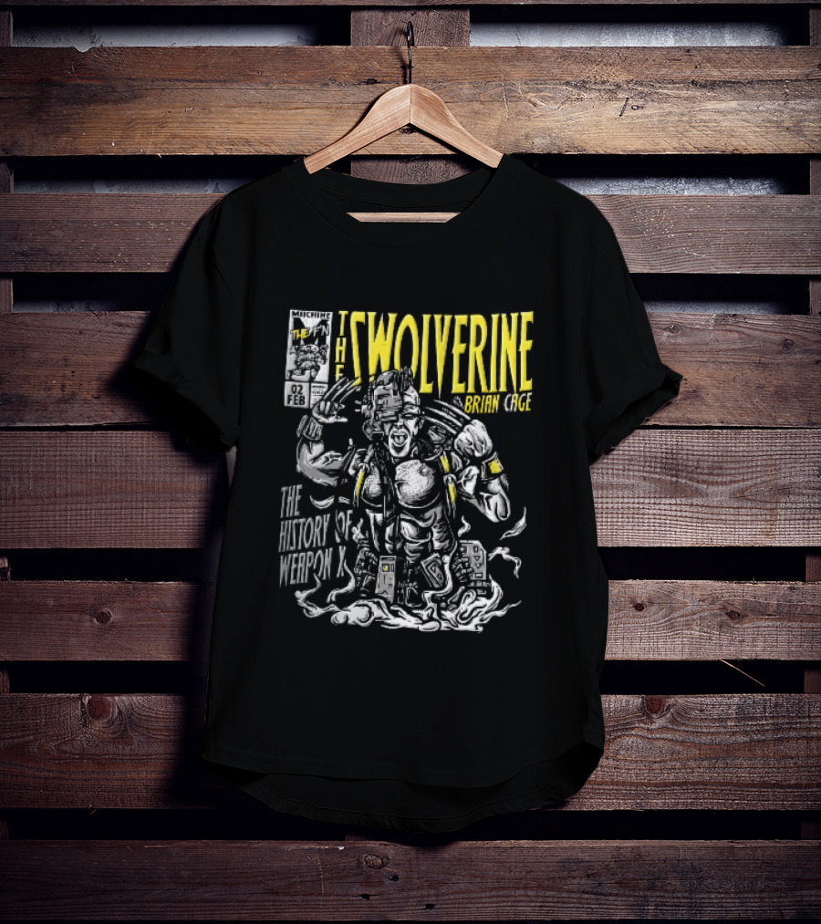 Swolverine Brian Cage History Of Weapon X Muscular Cyborg Claws Comic Cover T-Shirt