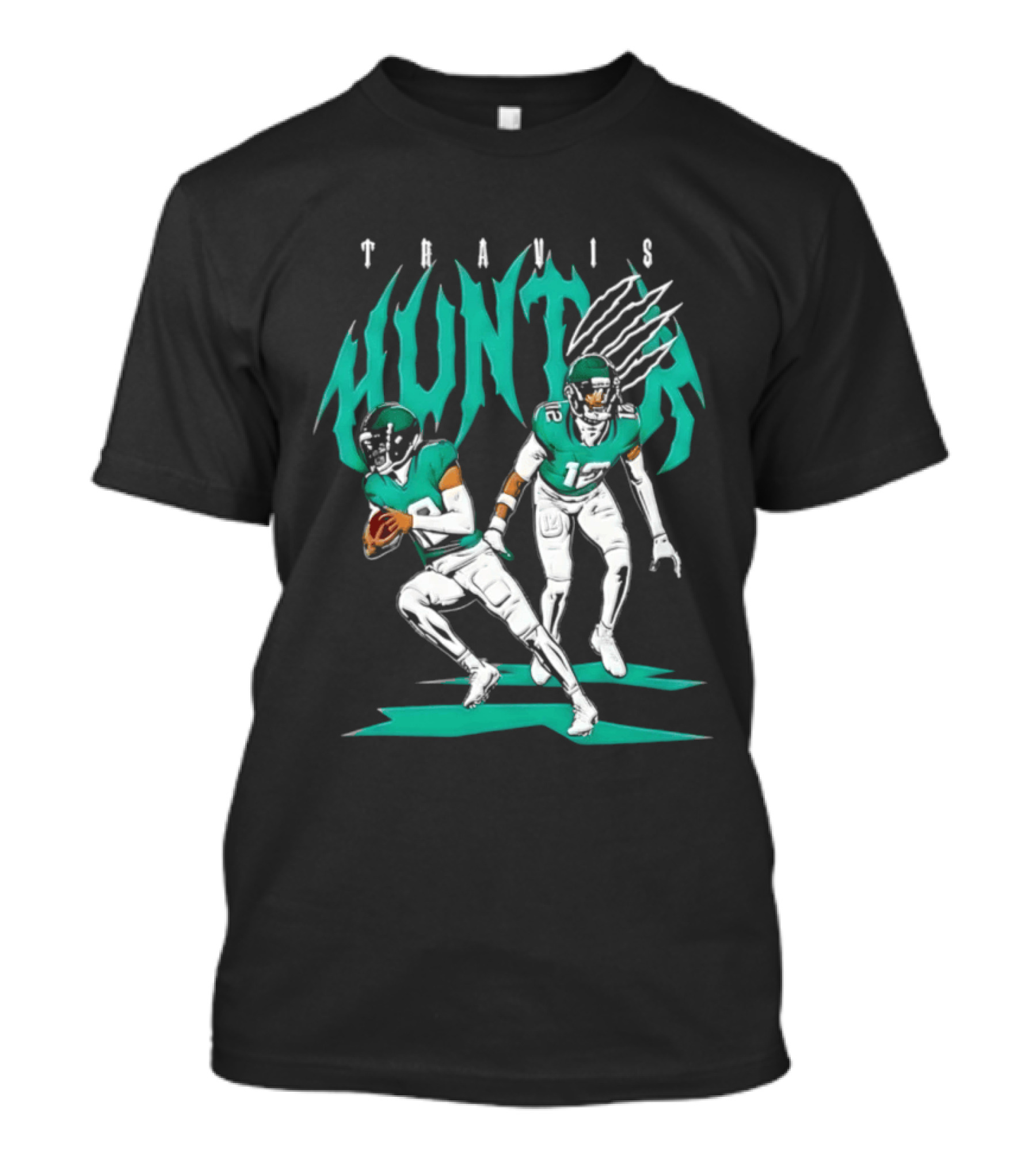 Travis Hunter Jacksonville Jaguars Hunter Two Way Football Player Duo T-Shirt