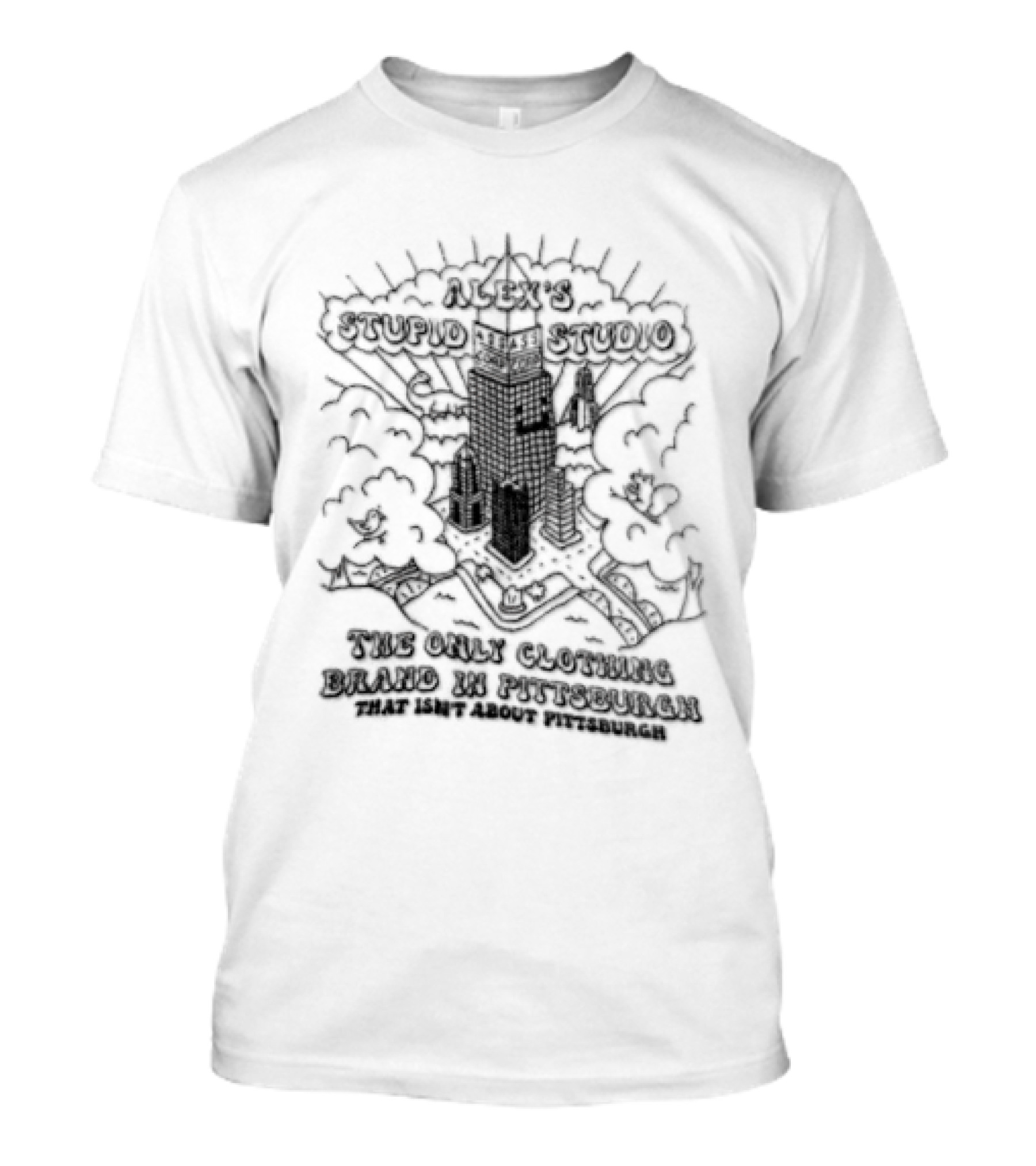 Alex's Stupid Assass Corp Studio Unique Pittsburgh Fashion Brand T-Shirt