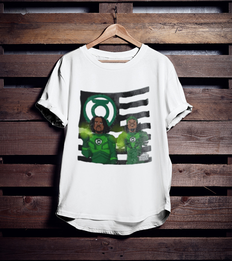 Lanterns X OutKast Comic Superheroes Green Light Power T-Shirt
