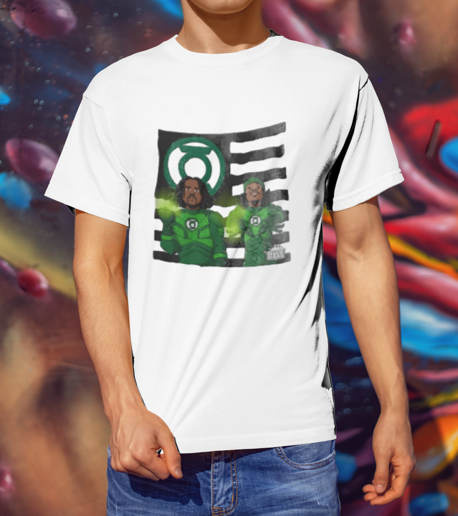 Lanterns X OutKast Comic Superheroes Green Light Power T-Shirt