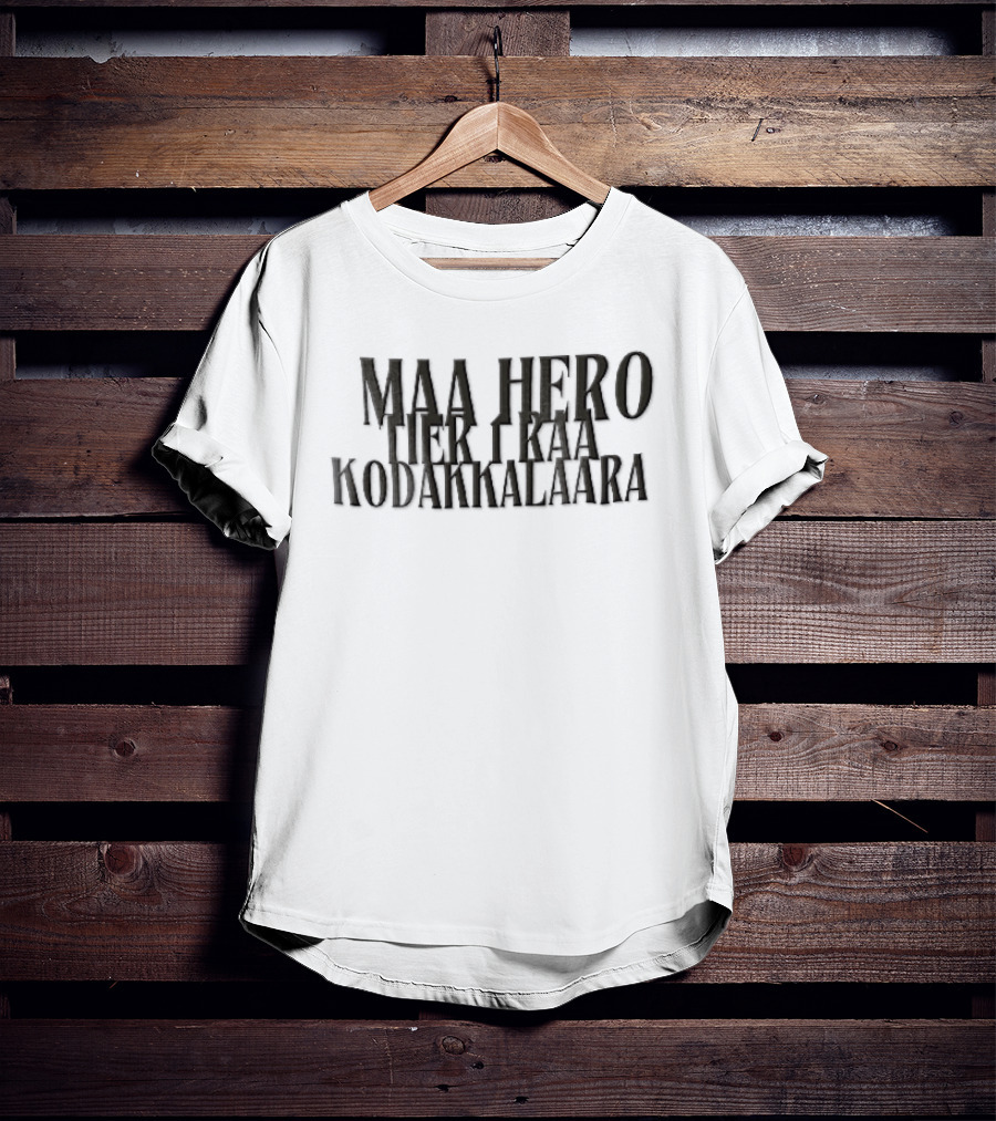 Maa Hero Tier 1 Raa Kodakkalaara Dark Olive Stacked Serif T-Shirt