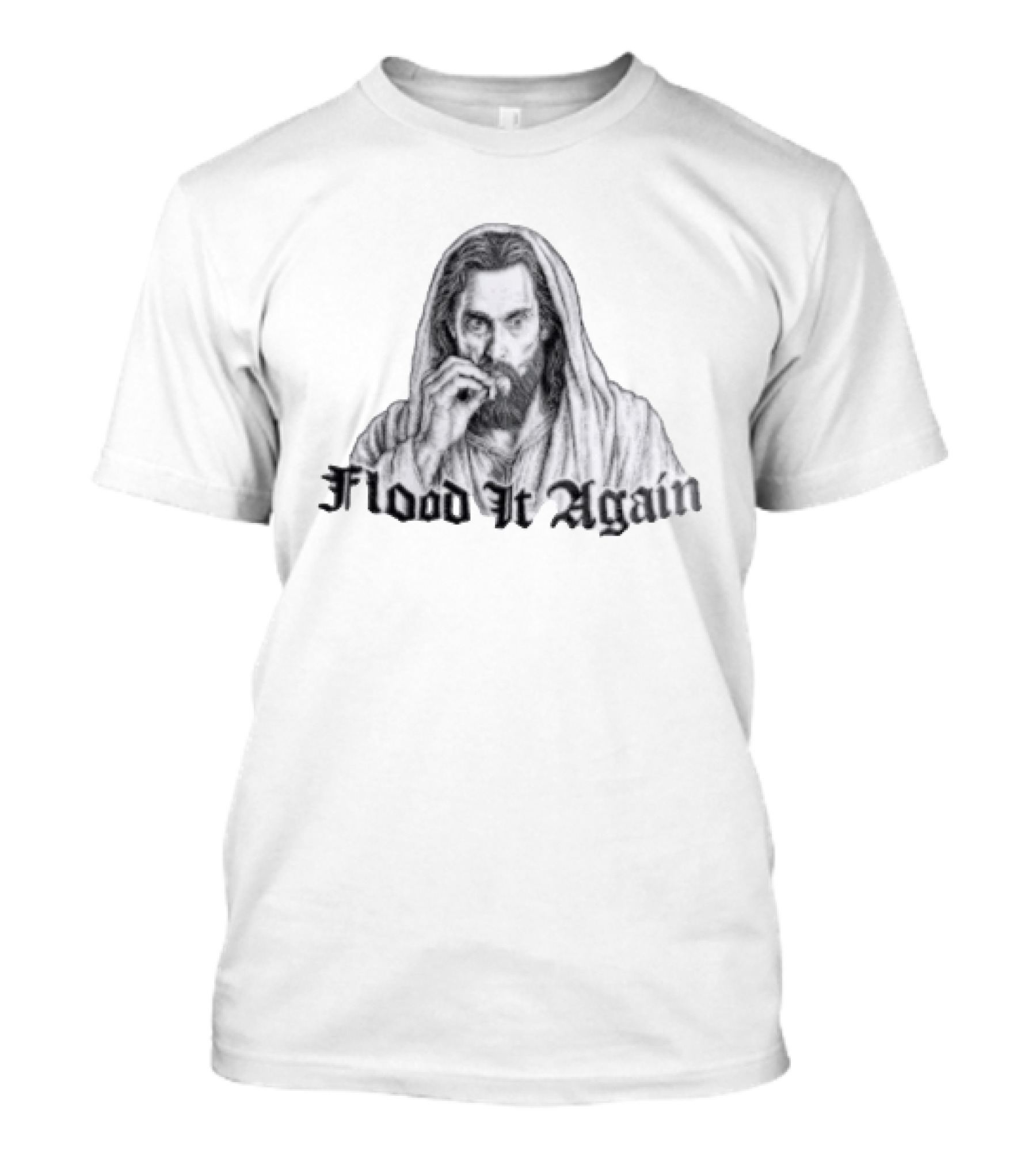 Flood It Again Jesus Sketch T-Shirt