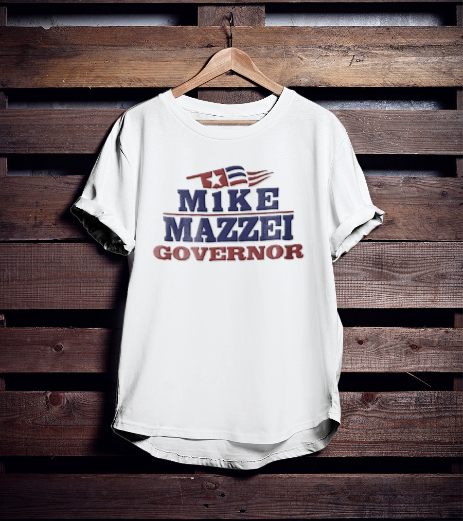 Mike Mazzei Governor Waving Flag Star T-Shirt
