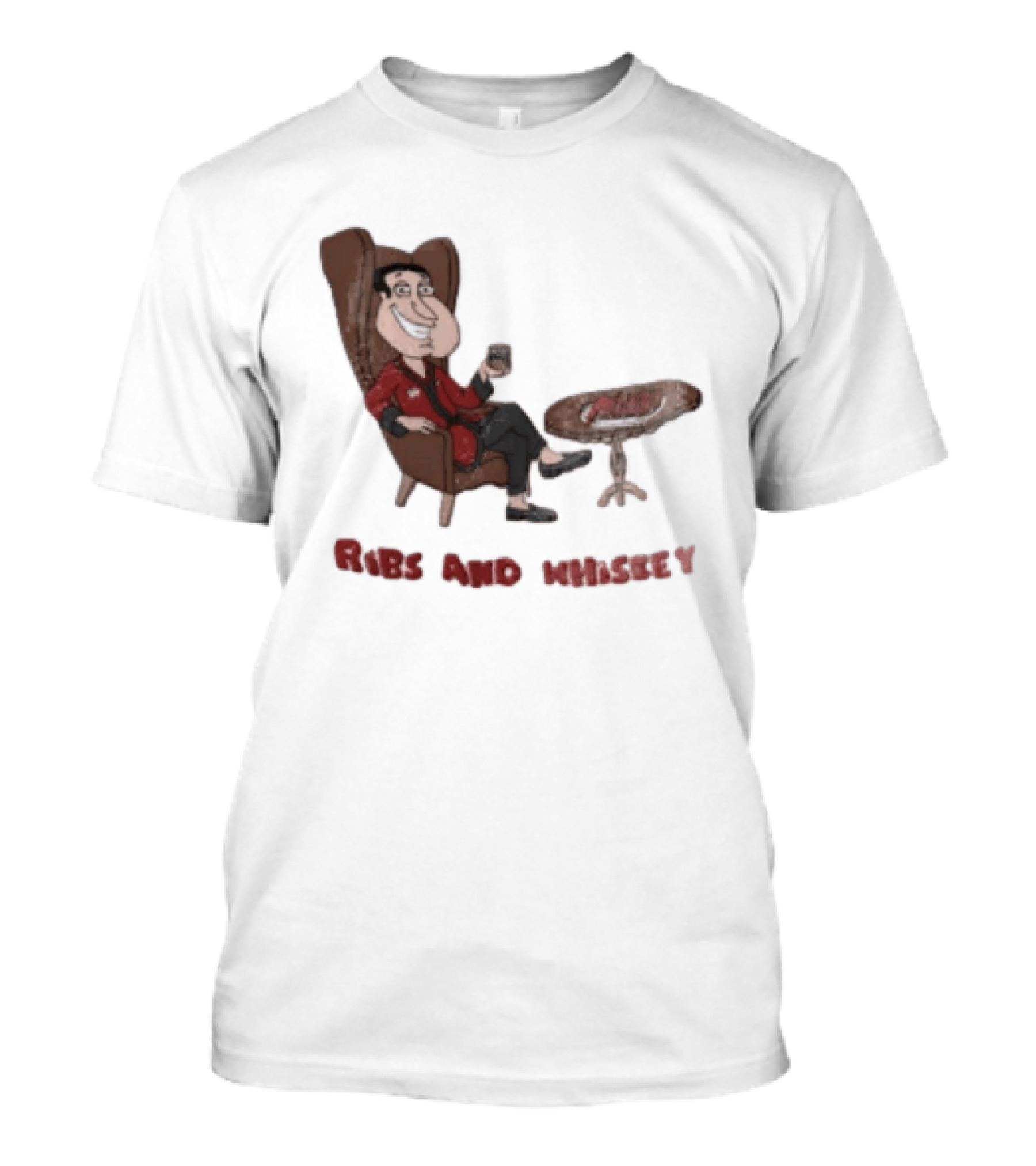 Family Guy Glenn Quagmire Ribs And Whiskey T-Shirt