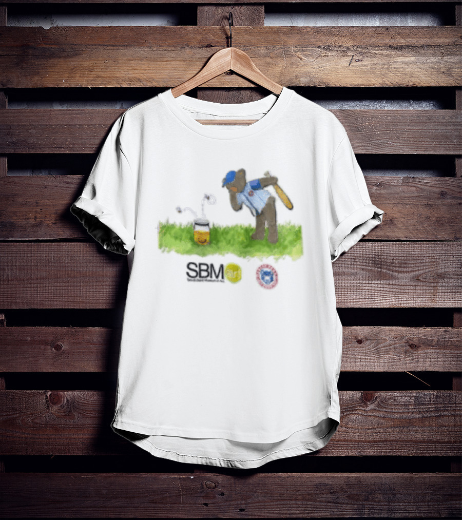 SB Mart South Bend Cubs Baseball Bear Museum T-Shirt