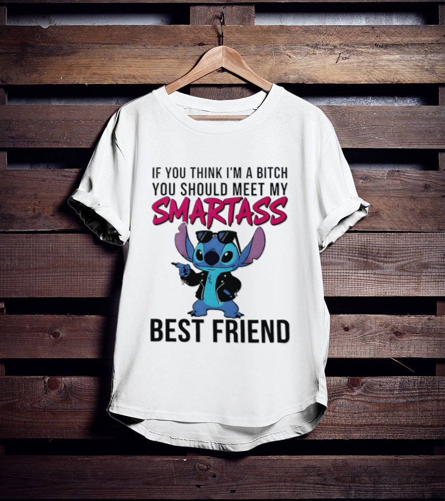 Stitch If You Think I'm A Bitch You Should Meet My Smartass Best Friend T-Shirt