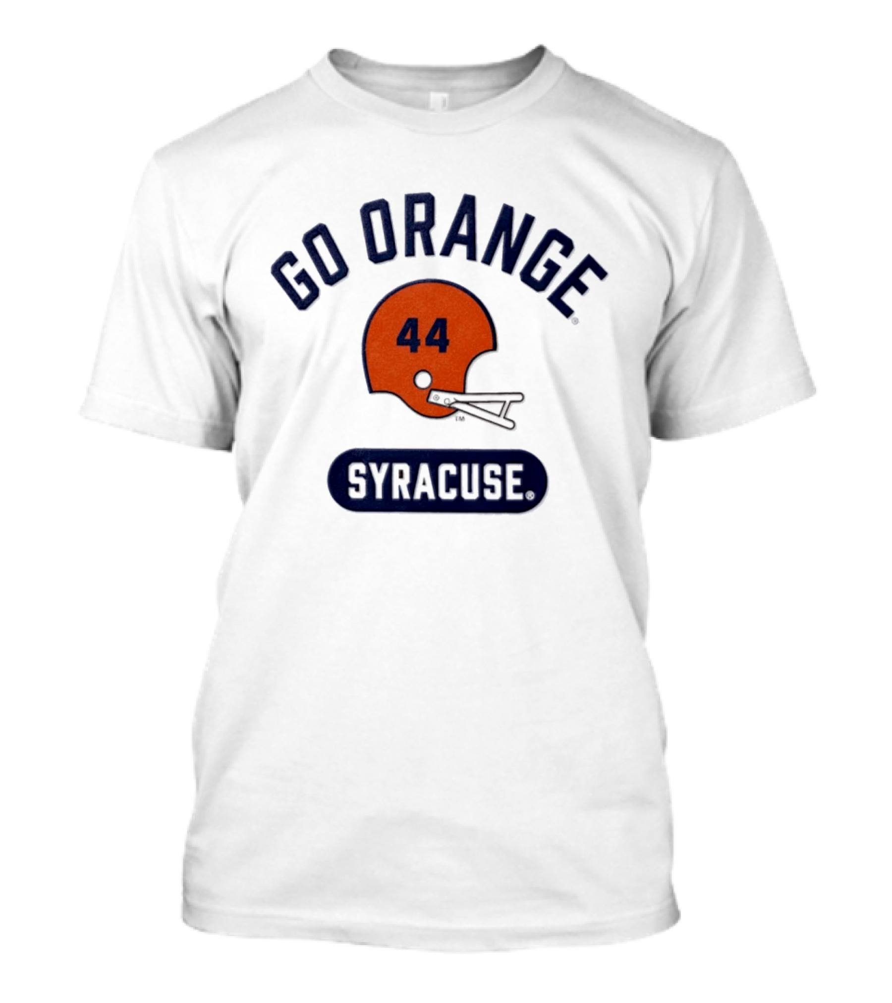 Syracuse Orange 44 Helmet Go Orange T-Shirt