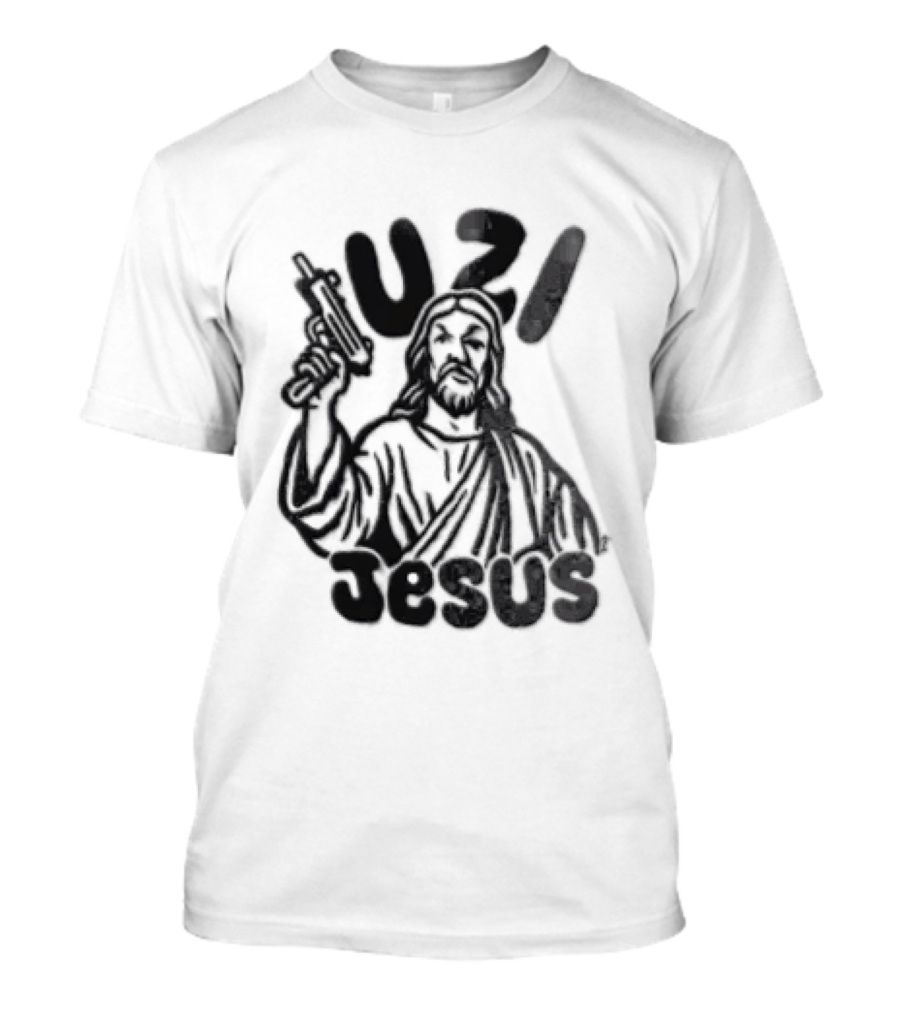 Uzi Jesus Iconic Urban Style Trend T-Shirt
