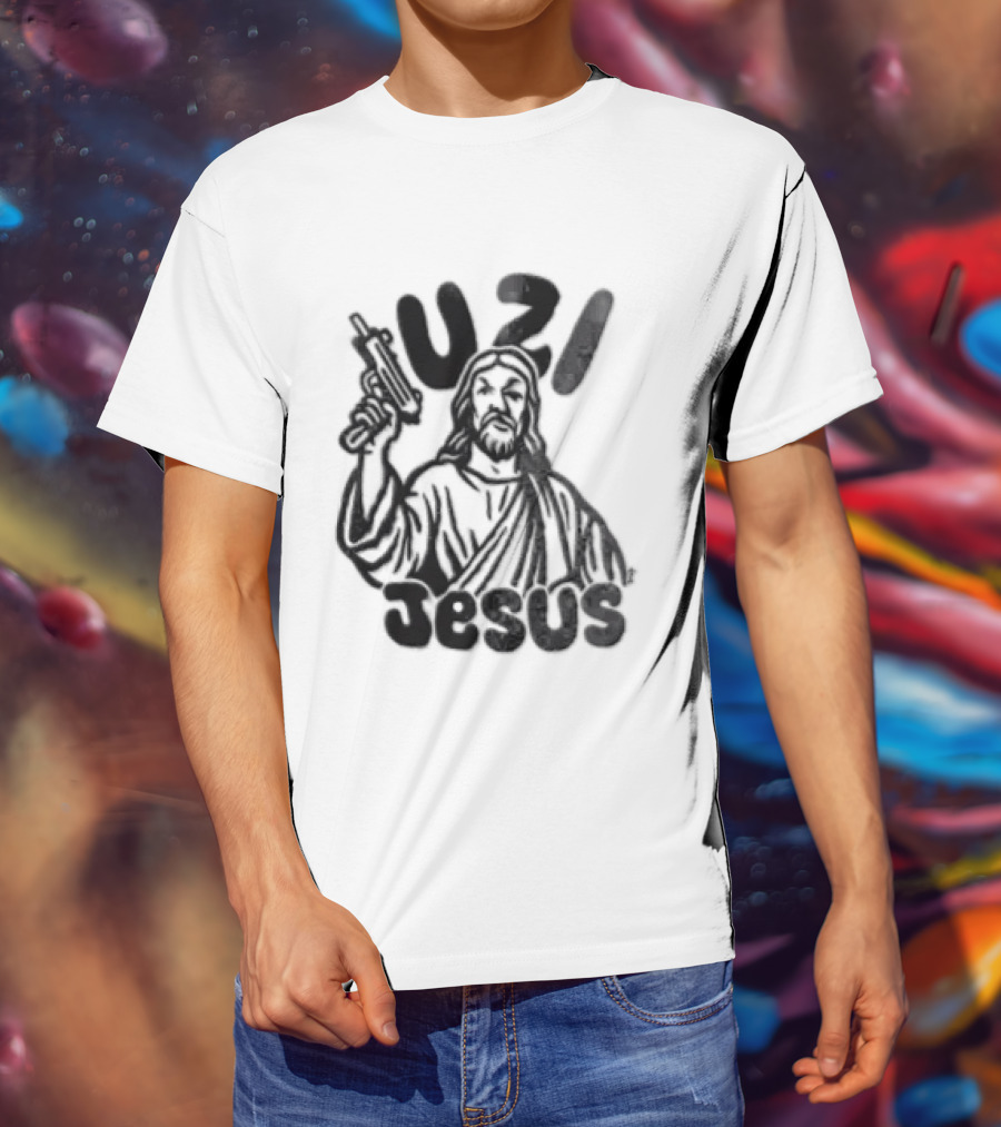 Uzi Jesus Iconic Urban Style Trend T-Shirt