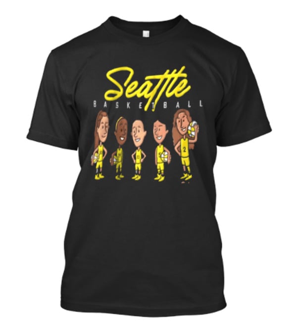 Seattle Basketball Players Cartoon WNBA 2026 T-Shirt
