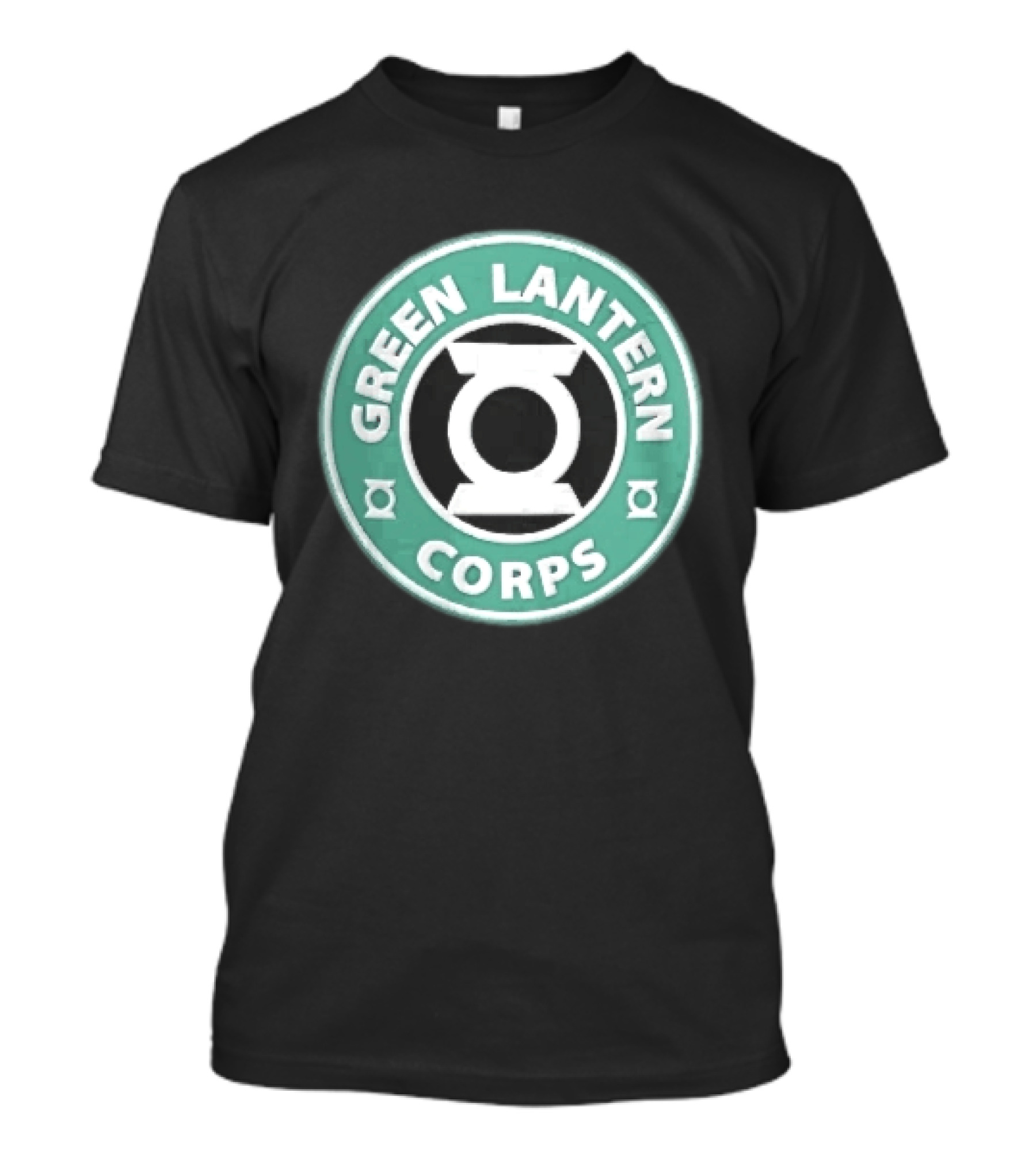 Green Lantern Corps Circular Coffee Power Ring T-Shirt