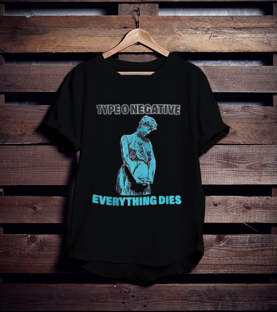 Type O Negative Everything Dies Blue Statue T-Shirt