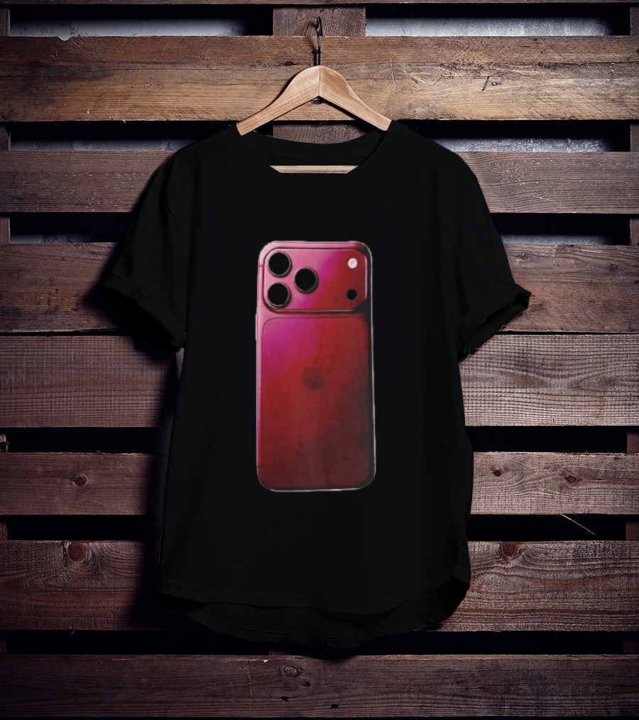 Apple Deep Burgundy Concept Smartphone Rear Camera Island Glass Back T-Shirt