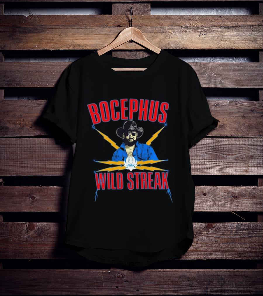 Bocephus Hank Wild Streak Electric Lightning Western T-Shirt