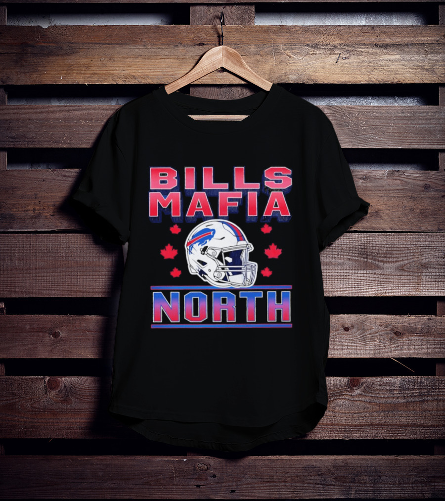 Bills Mafia North Helmet Canadian Fall Maple Leafs T-Shirt