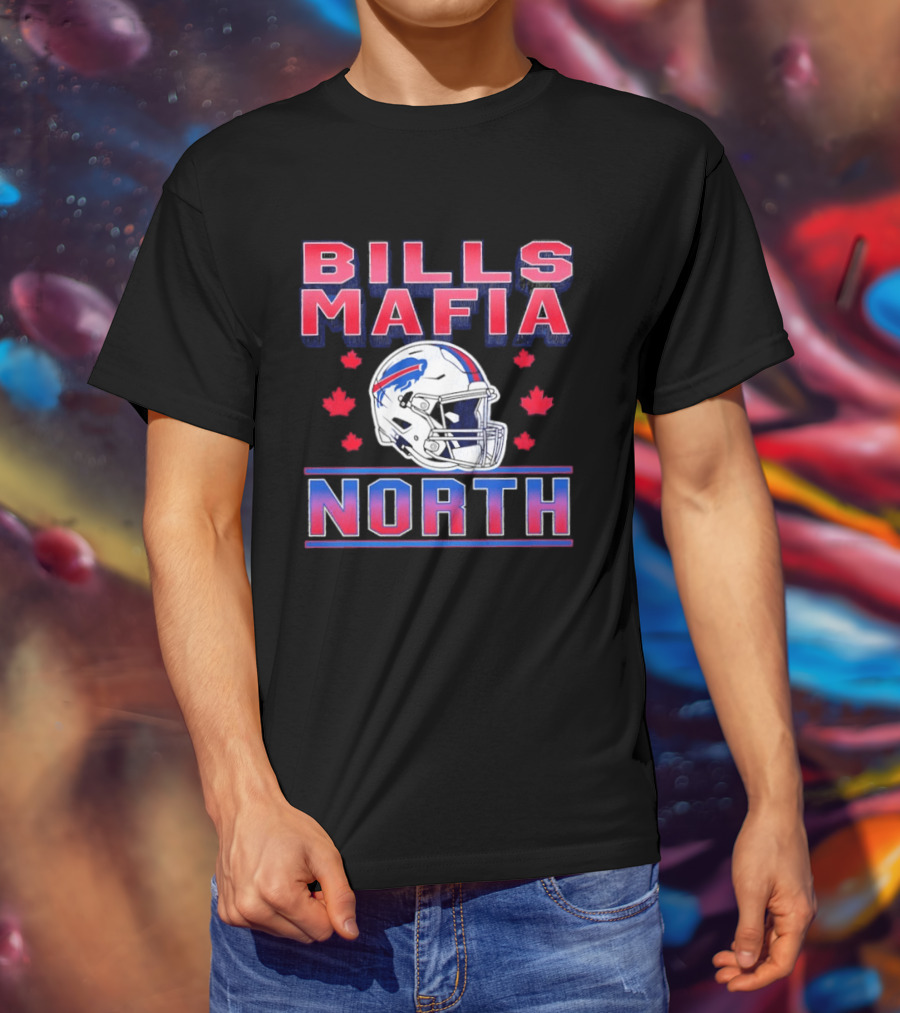 Bills Mafia North Helmet Canadian Fall Maple Leafs T-Shirt