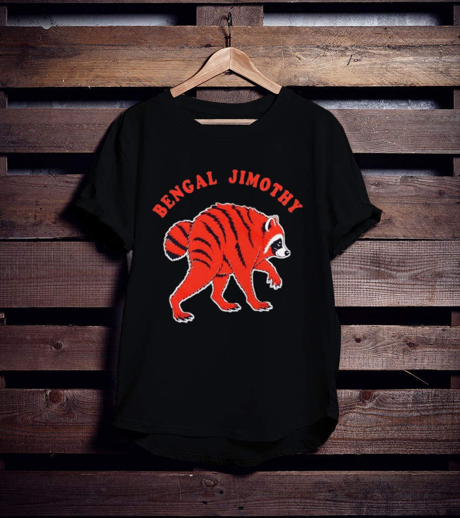 Bengal Jimothy Raccoon Cincinnati Bengals Fan T-Shirt