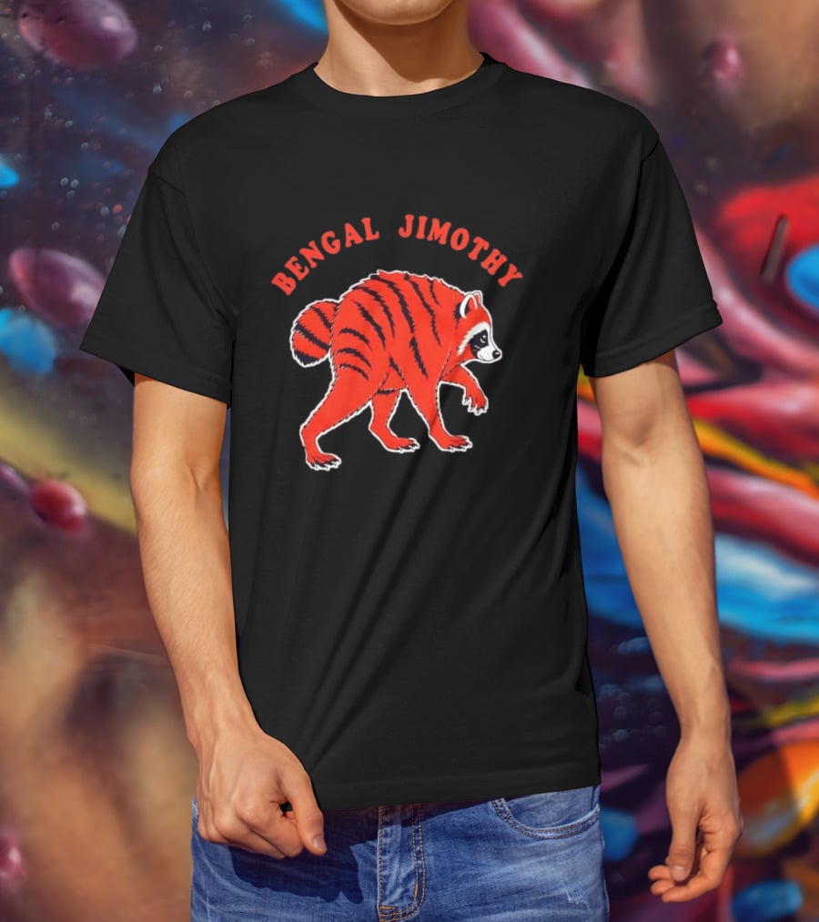 Bengal Jimothy Raccoon Cincinnati Bengals Fan T-Shirt