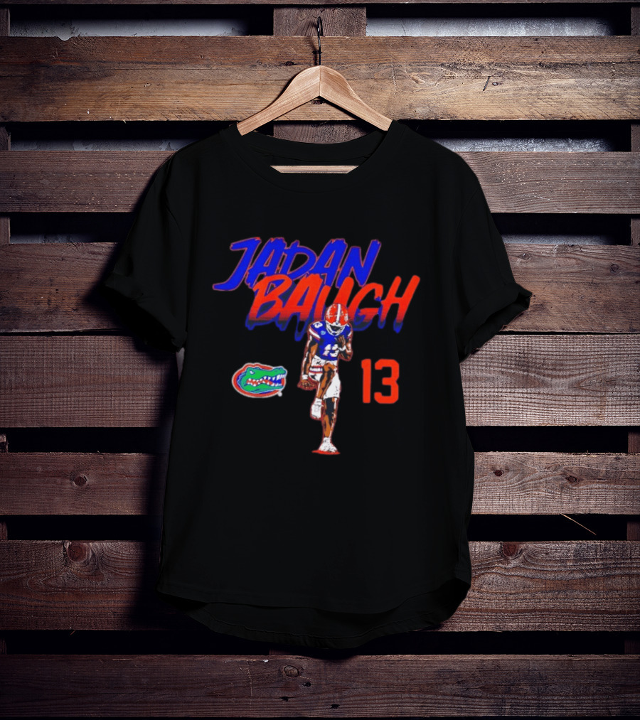 Florida Gators Jadan Baugh 13 Player Pose With Team T-Shirt