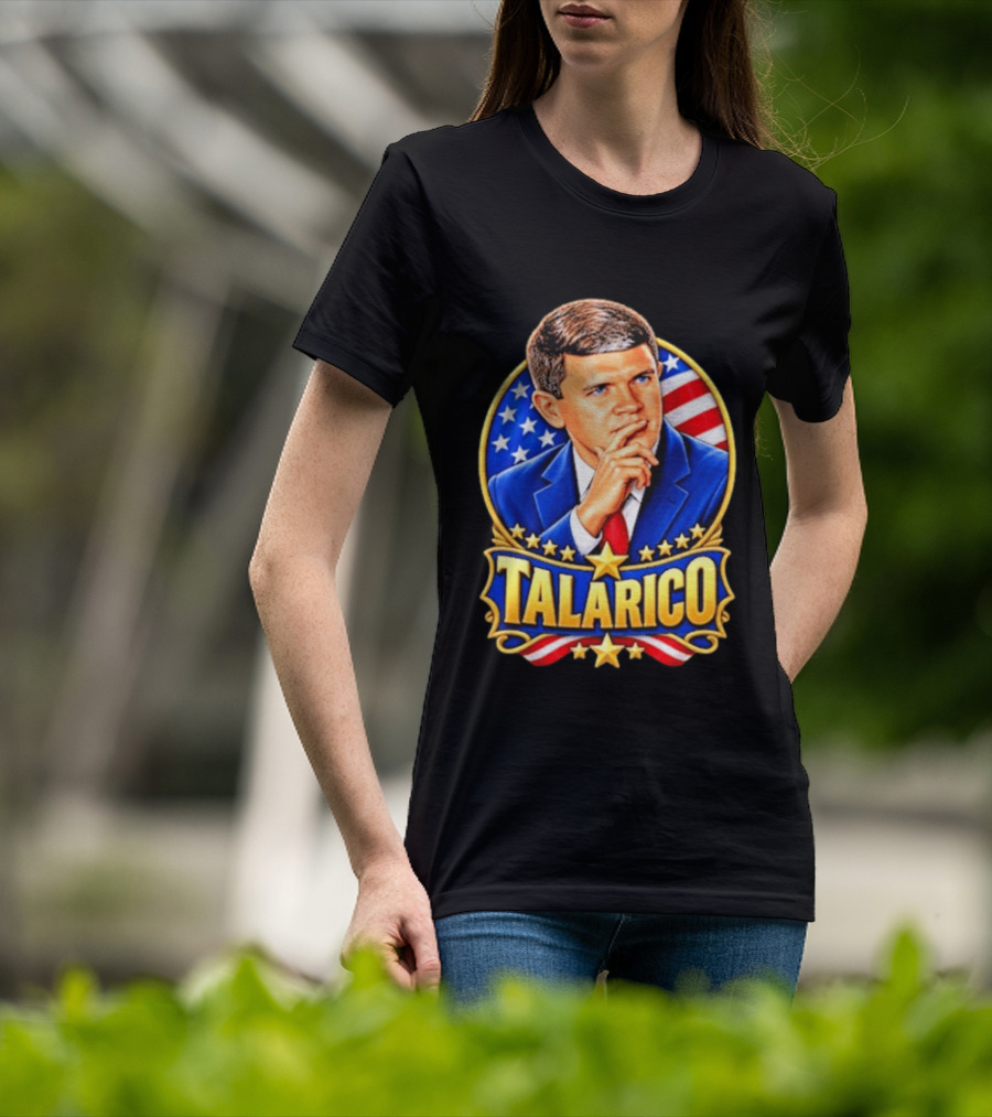 Talarico Presidential Style With American Flag T-Shirt