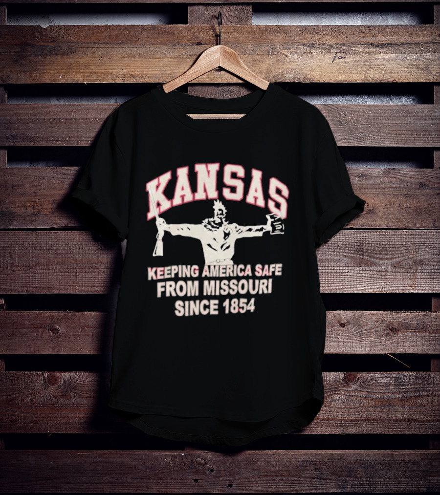 Kansas Keeping America Safe From Missouri Since 1854 Wizard Of Oz T-Shirt