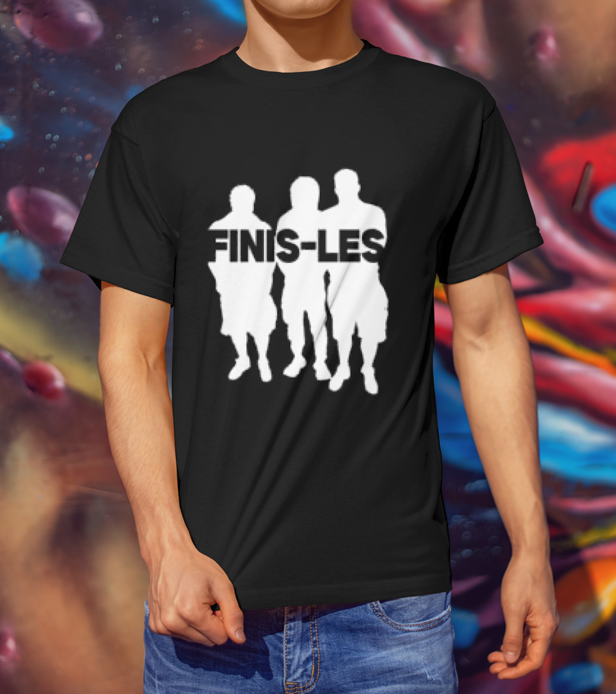 La Feve Store Finis Les Bold Figures White Silhouette Group T-Shirt