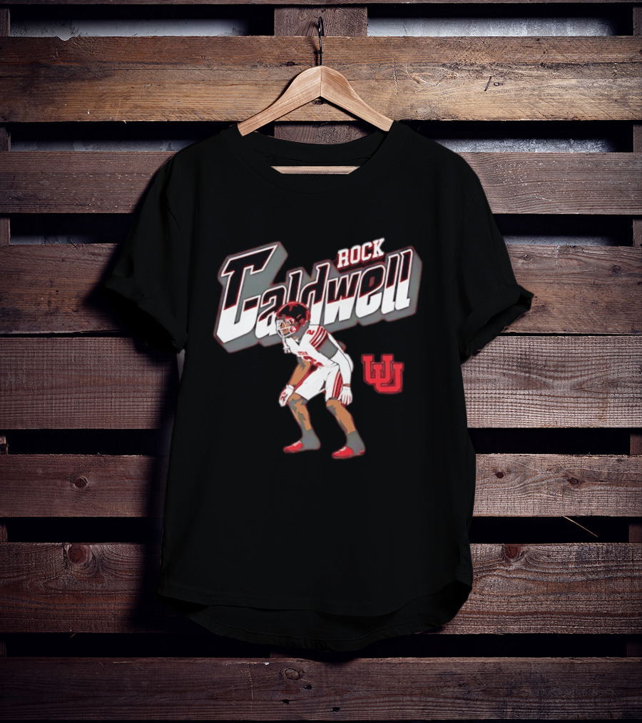 Utah Utes Rock Caldwell Football Number 2 Player U T-Shirt