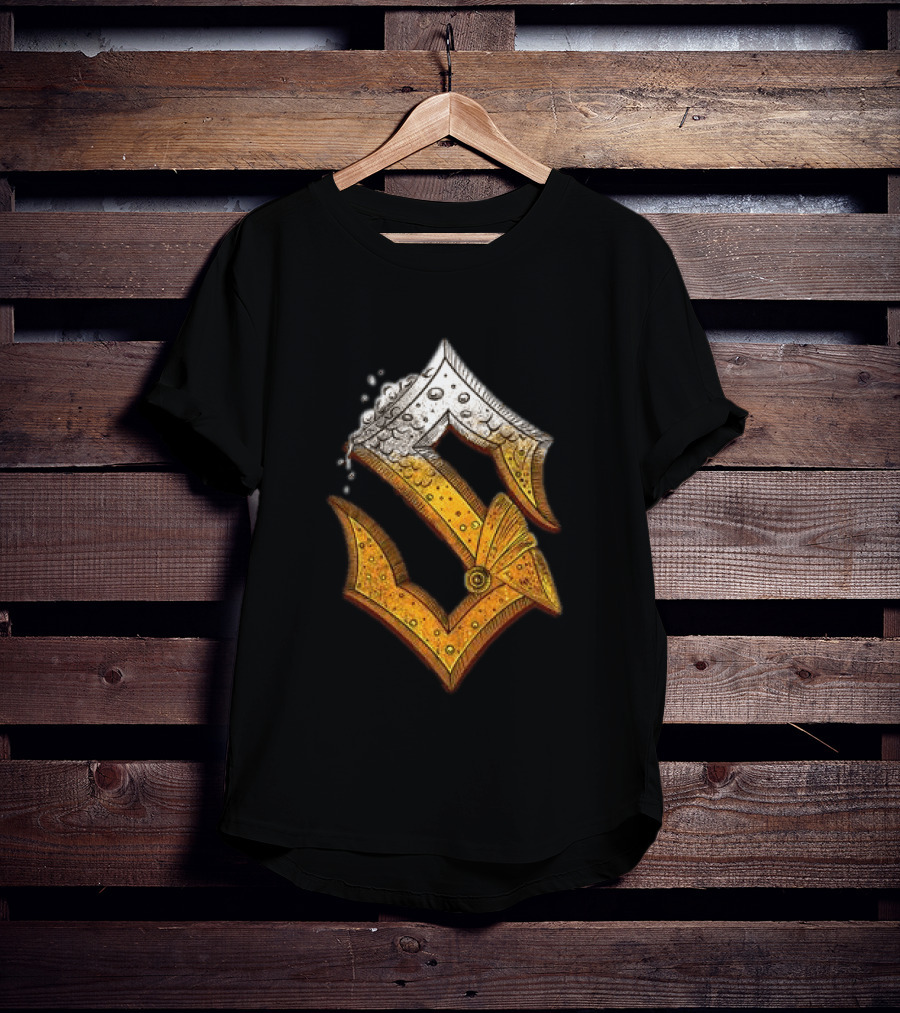 Sabaton Store Noch Ein Bier 2026 Letter S Beer Foam T-Shirt