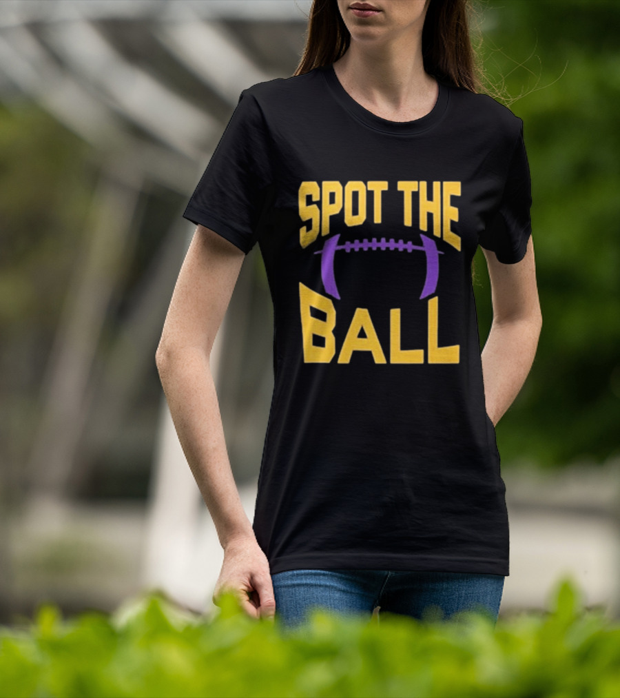 Spot The Ball Football Enthusiast Game Challenge T-Shirt