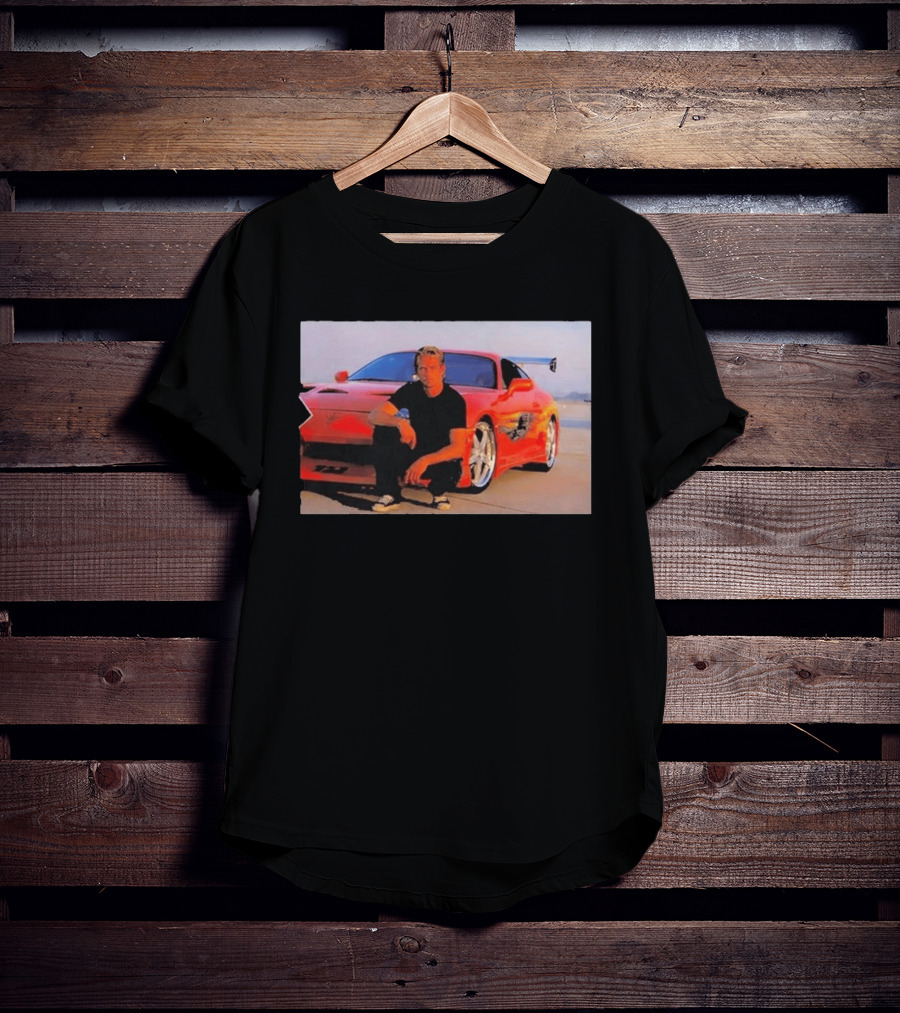 Dad Birthday Paul Walker Nissan Skyline R34 Father's Day Racing Fan T-Shirt