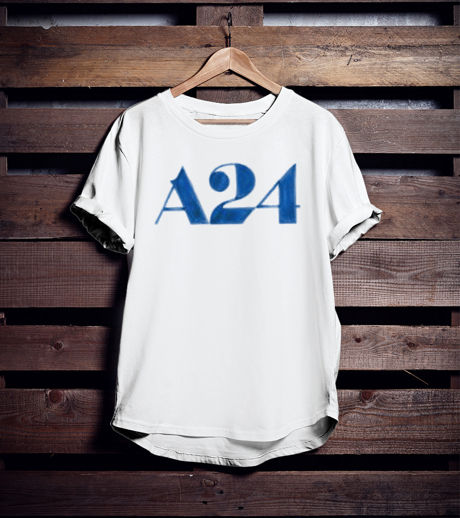 A24 Blue Watercolor Texture T-Shirt