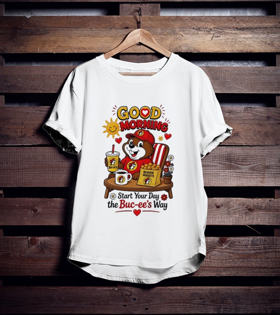 Good Morning Beaver Nuggets Buc Ee's Start Your Day The Buc Ee's Way T-Shirt