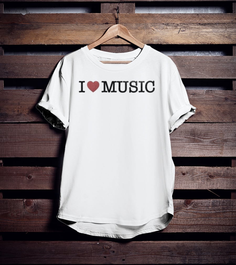 Charli XCX Store I Love Music Heart Design Merchandise T-Shirt
