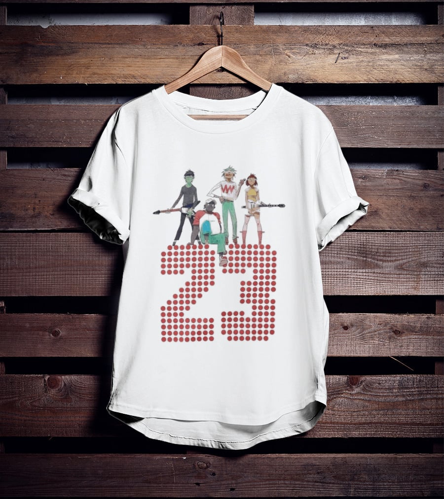 Hot Topic Gorillaz Band 23 Group Red Dots T-Shirt
