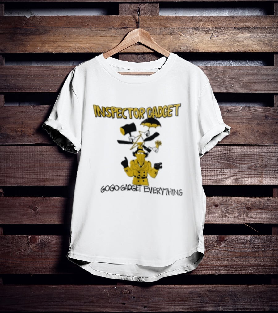 Inspector Gadget GoGo Gadget Everything Phrases And Iconic Imagery From The Classic Animated Series T-Shirt