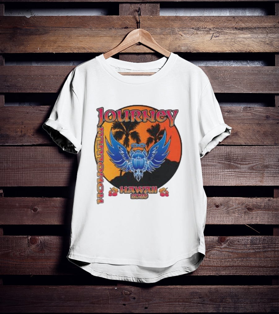 Journey Hawaii 2020 Event Vintage Style Palm Tree And Scarab T-Shirt