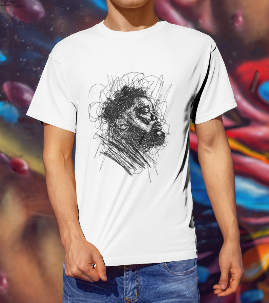 Rod Wave Dont Look Down Tour 2026 Hand Drawn Sketch T-Shirt