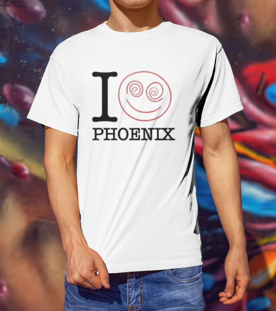 I Love Phoenix Spiral Smile Face T-Shirt