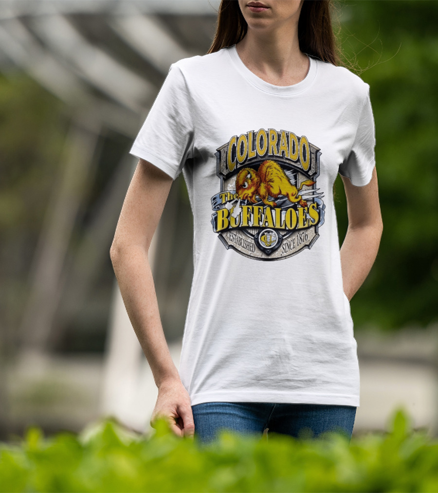Colorado Buffaloes CU The Buffaloes Established Since 1876 T-Shirt