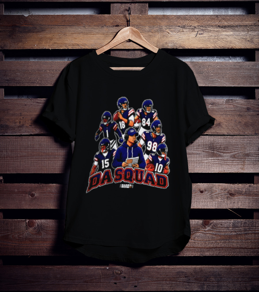 Da Squad Bears Now Team Players Huddle Formation T-Shirt