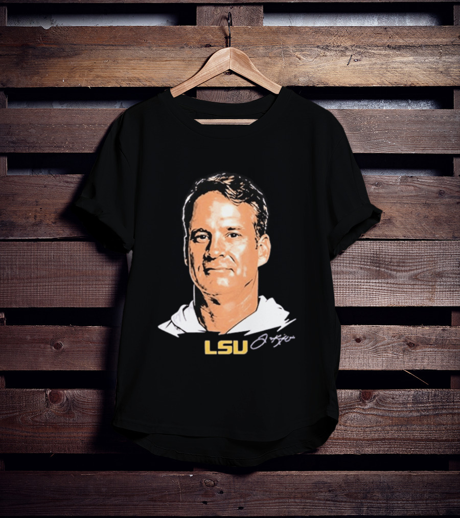 Lane Kiffin LSU Tigers Signature Big Head T-Shirt
