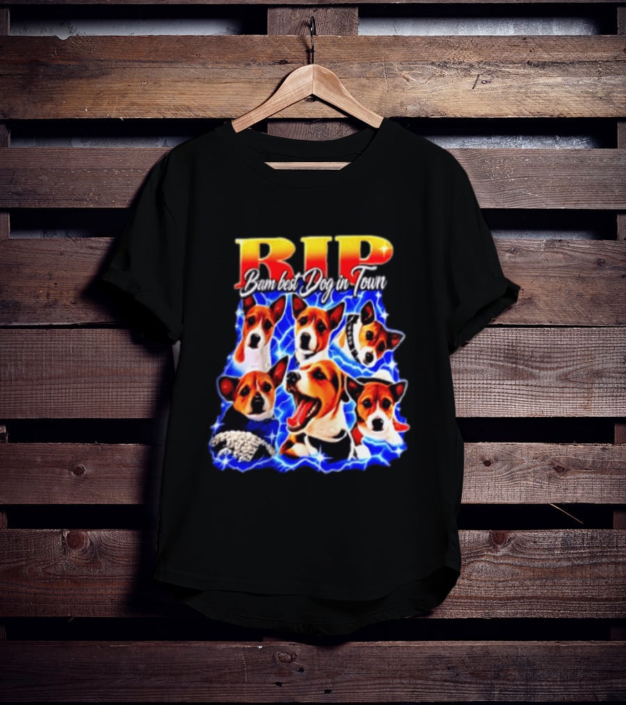 RIP Bam Best Dog In Town Jack Russells Lightning T-Shirt