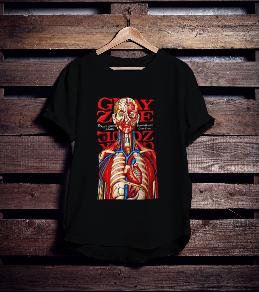 Grayzone Dont Ignore Revolutionize Anatomical Human Body Diagram T-Shirt