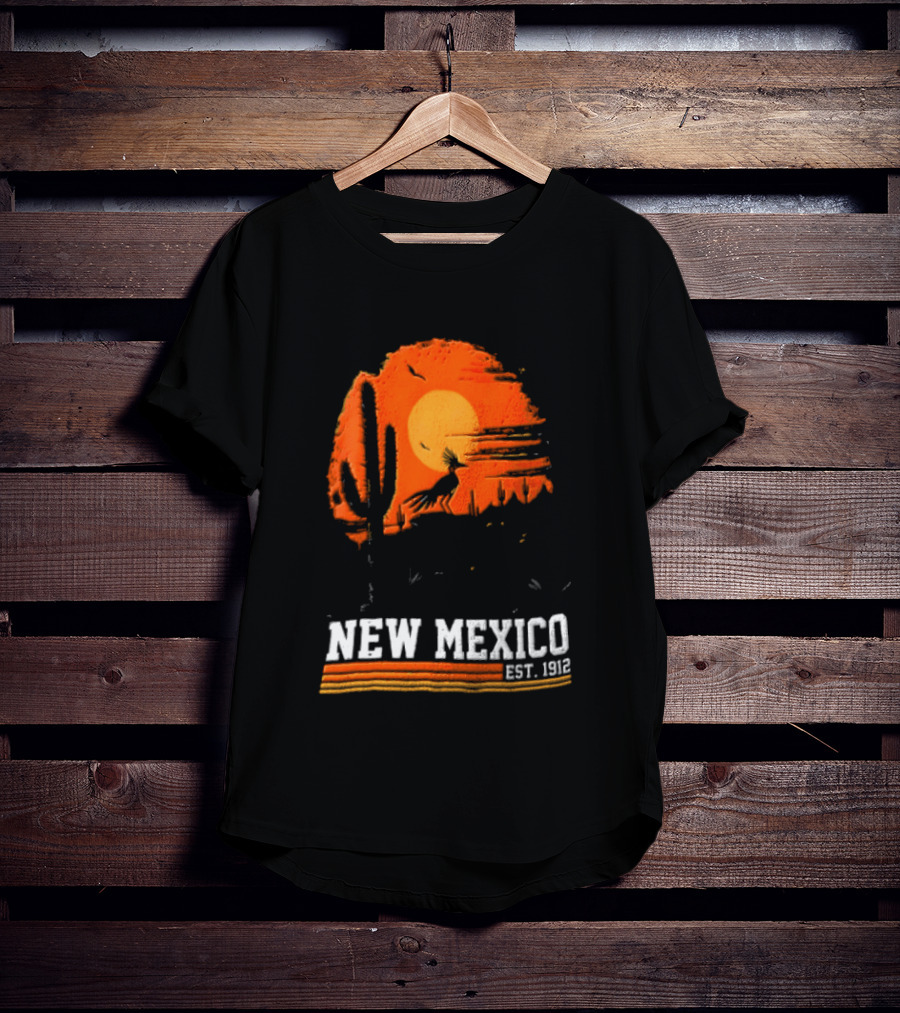 New Mexico Cactus Desert Vibes Est. 1912 Sun T-Shirt