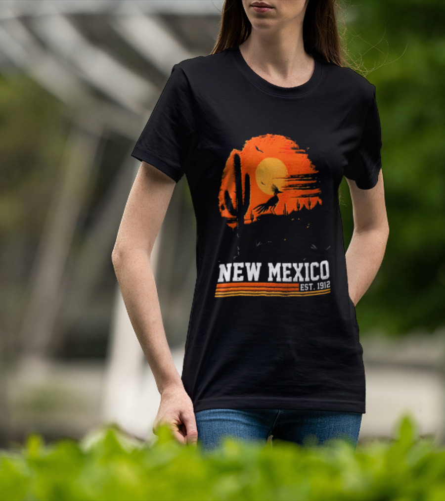 New Mexico Cactus Desert Vibes Est. 1912 Sun T-Shirt